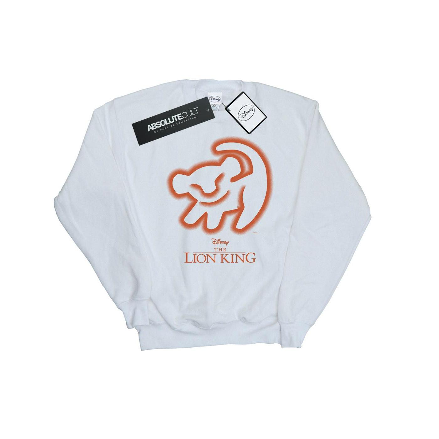 Disney - "The Lion King Cave Drawing" Sweatshirt für Damen (Weiß)