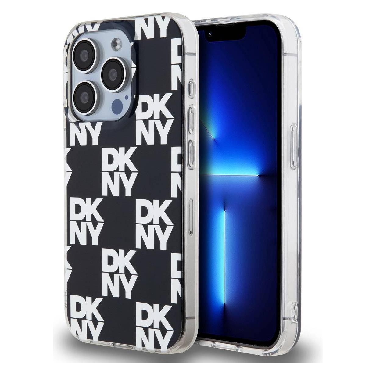 DKNY PC/TPU Checkered Pattern Case for iPhone 14 Pro Max Black (Apple iPhone 14 Pro Max) (DKHCP14XHDLCEK)