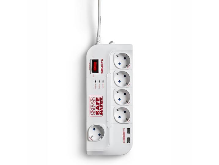 Salicru 680BA00005 Überspannungsschutz SALICRU SPS SAFE MASTER\, 5 Plugs+2xUSB