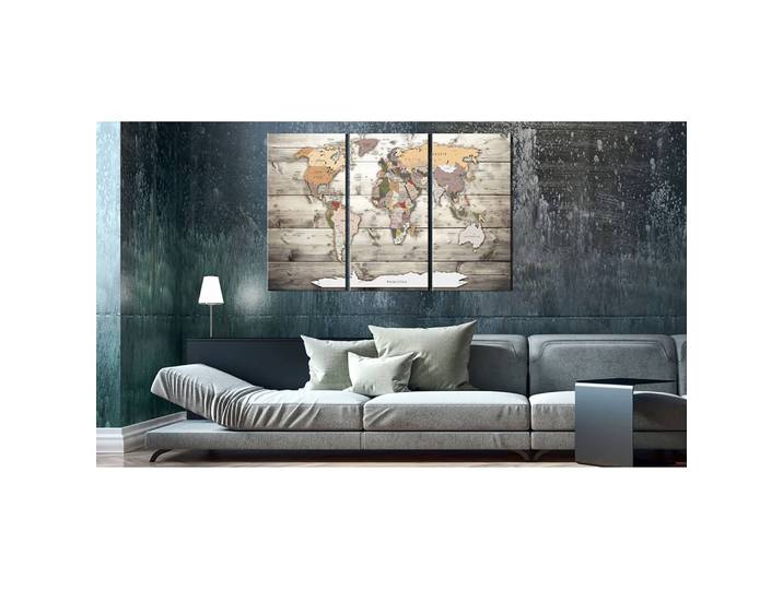 Tableau déco en liège History of Travel 120 x 80cm 120 x 80 cm