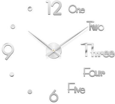 Uplift Treasures DIY 3D Luminous Frameless Wall Clock 14 3d 51 Inch(130cm)