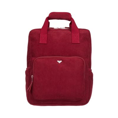Daypack ROXY "Wave Whisper Cord 13L", Damen, rot (beet rot), Kunstfaser, Rucksäcke