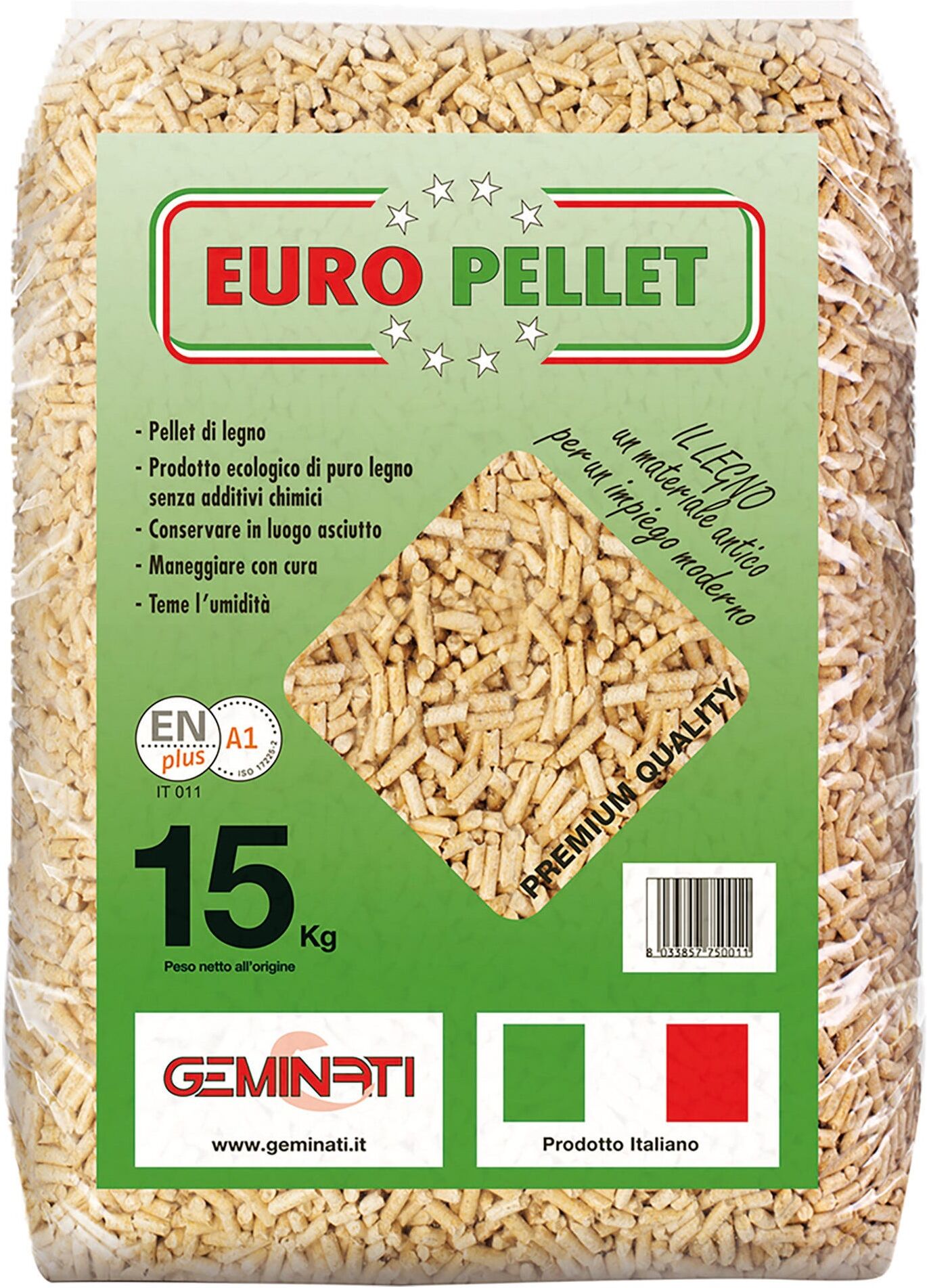 Tecnomat PELLET DI CONIFERA EUROPELLET ENPLUS A1 15 kg