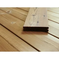 Thermokiefer Terrassendielen, 26x140 mm, glatt/glatt, seitlich genutet