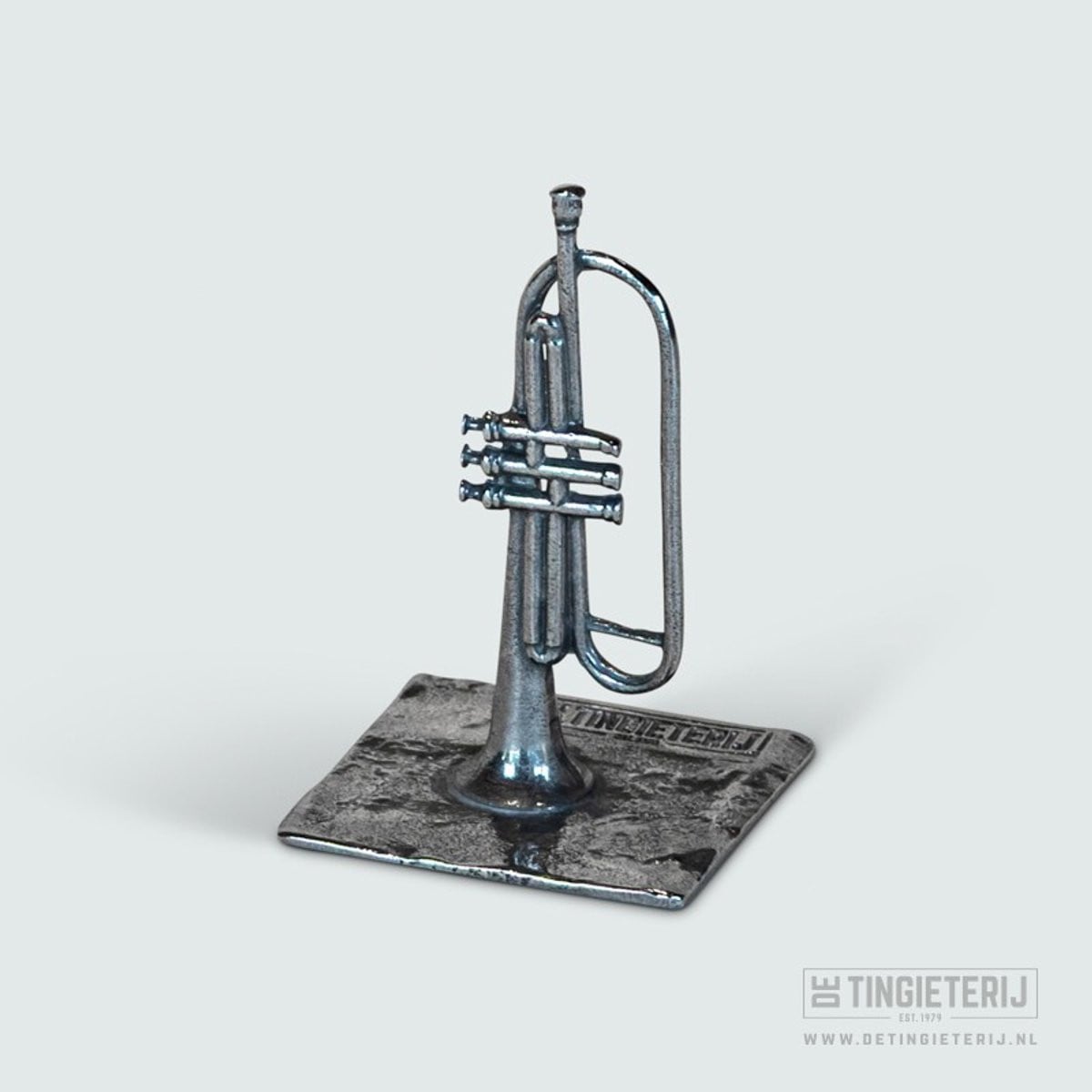 Miniatuur beeldje Trompet - Cadeau voor trompettisten en muzikanten