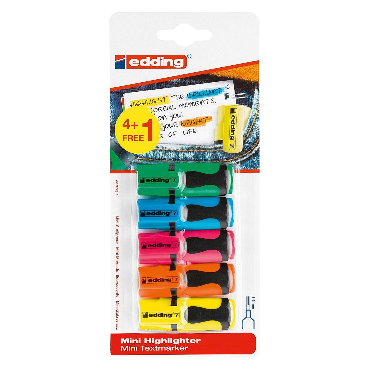 Edding Mini Highlighter (5x) (7-5-S1999)