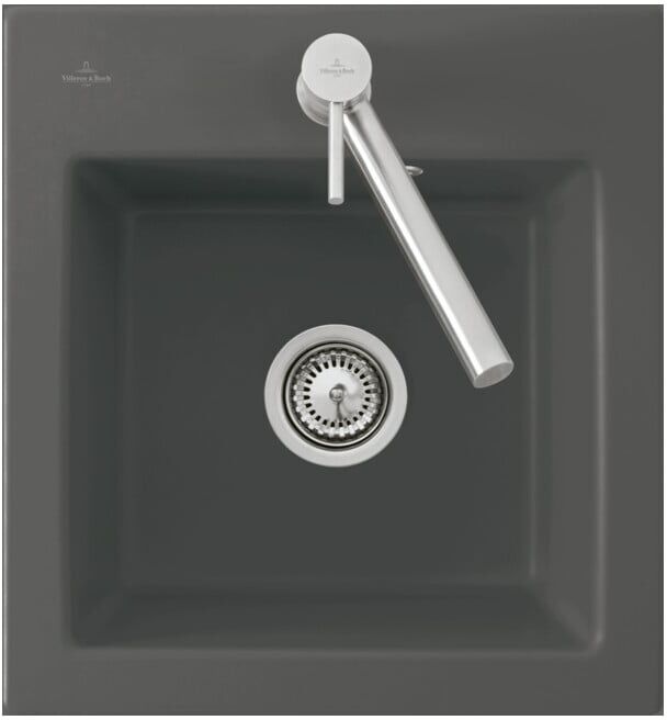 V&B; Évier Subway 45 XS, noir pur ; Villeroy & Boch (678100R7)