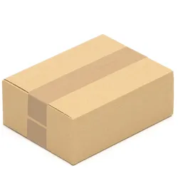 KK Verpackungen 1750 x Versandkartons 230 x 170 x 80 mm - Faltkartons braun - 1 wellig