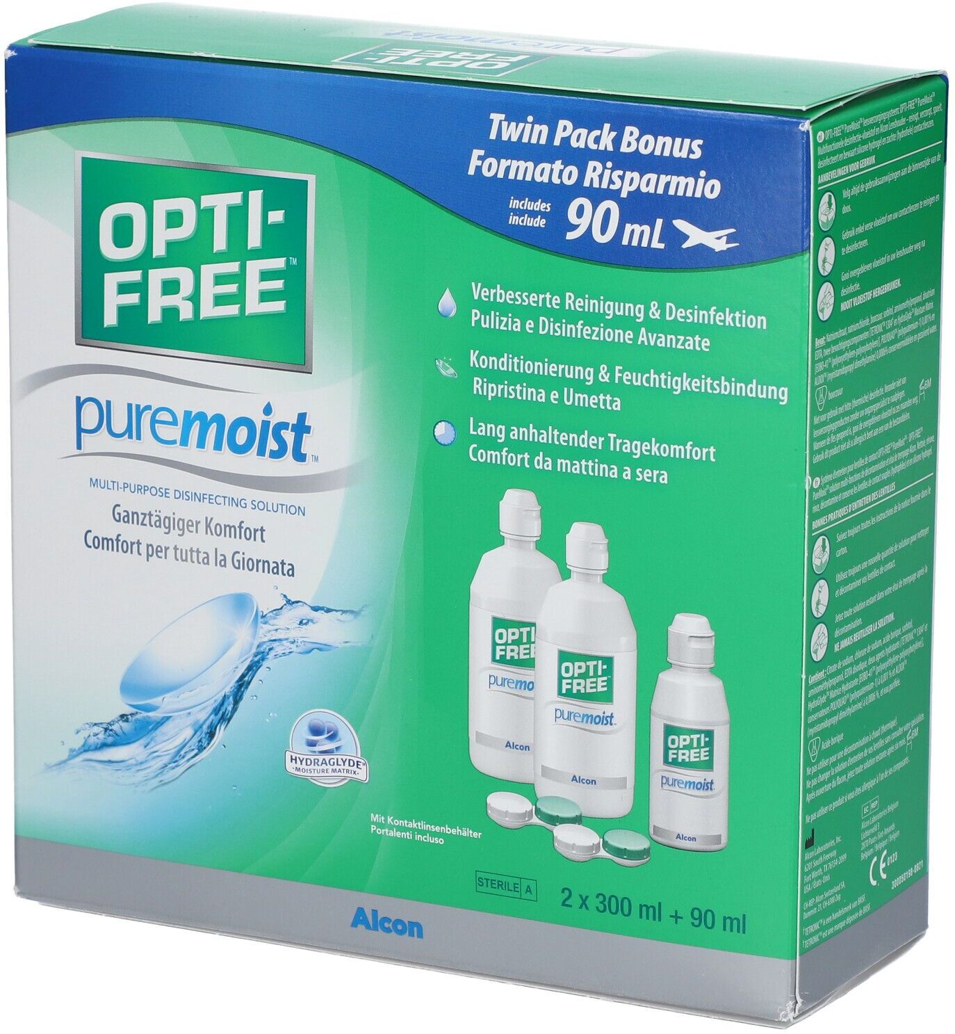 Opti-Free PureMoist Multif.-Desinf.Lsg.Value Pack 690 ml Lösung