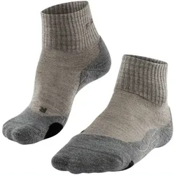 FALKE TK2 Wool Short Socken Damen kitt mouline 37-38