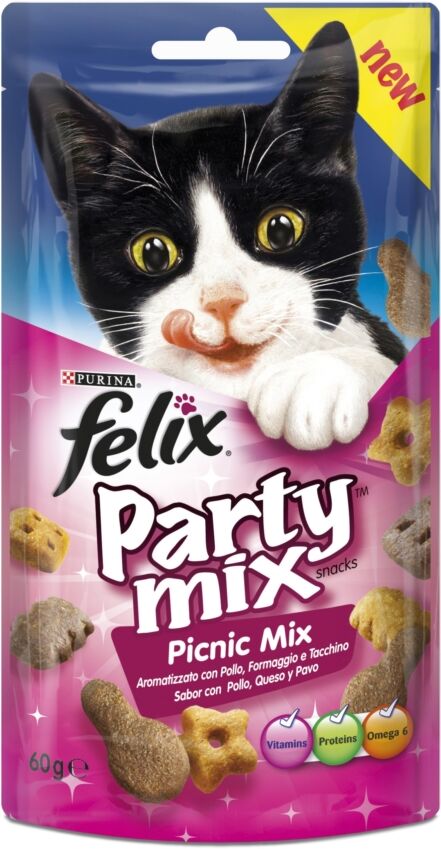 Purina FELIX PARTY MIX PICNIC MIX POL/FORM/TACCH. 60GR
