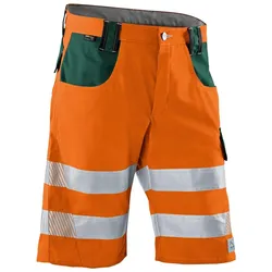 Kübler, Arbeitshose, unisex Warnschutzhose kurz REFLECTIQ orange, moosgrün Grösse 52 (52)