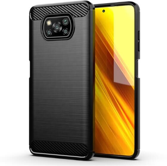 Xiaomi Poco X3 NFC / Poco X3 Pro Hupsis Tuima Suojakuori, Musta