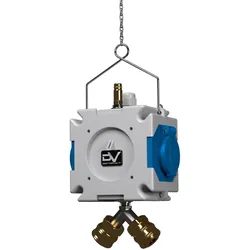 Energiewürfel Stromverteiler mDV 2x230V/16A für Druckluft ∅8mm Doktorvolt DV-2749-D