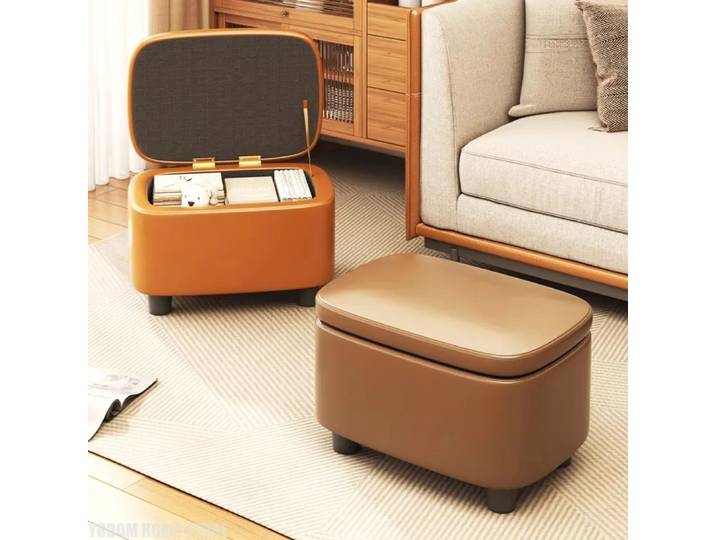Moderne Simple organisateur tabouret poufs créatif ménage confortable canapé rembourré salon canapé peut stocker