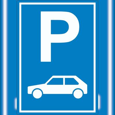 HB-Druck Parkplatz PKW / Auto Aufkleber A0 (841x1189mm)
