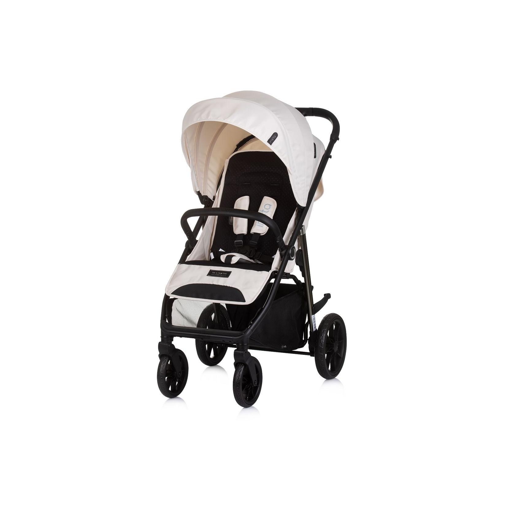 Chipolino Kinderwagen Buggy Insta, Fußabdeckung, Federung, Korb, Gurt, klappbar beige