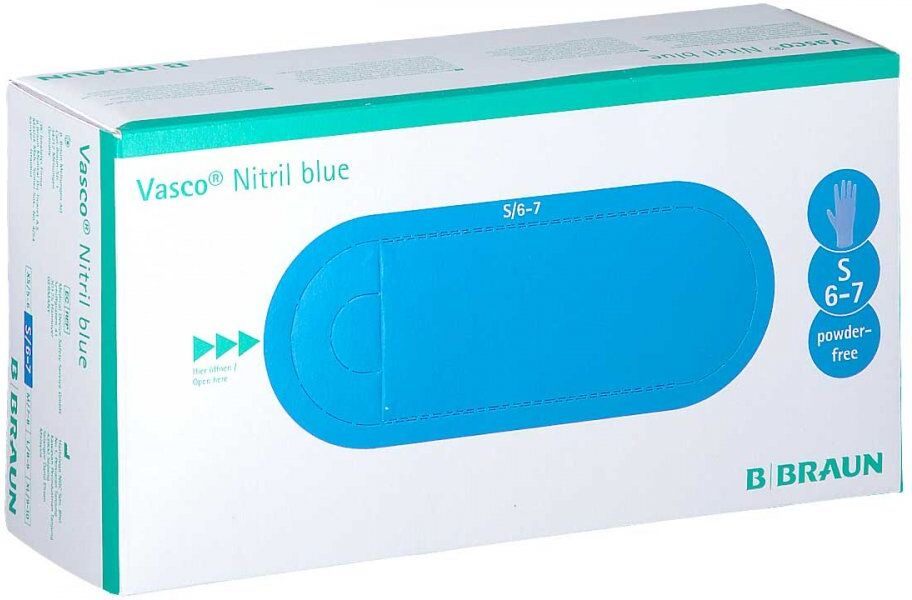 Vasco Nitril blue Untersuchungshandschuhe Größe s