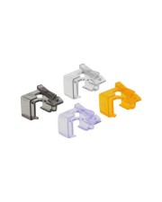 Delock Repair Clip Set 2 Netzwerkanschluss Reparatur-Clip Schwarz orange violett durchsichtig Packung mit 40 Farbig Orange Violett (86422)