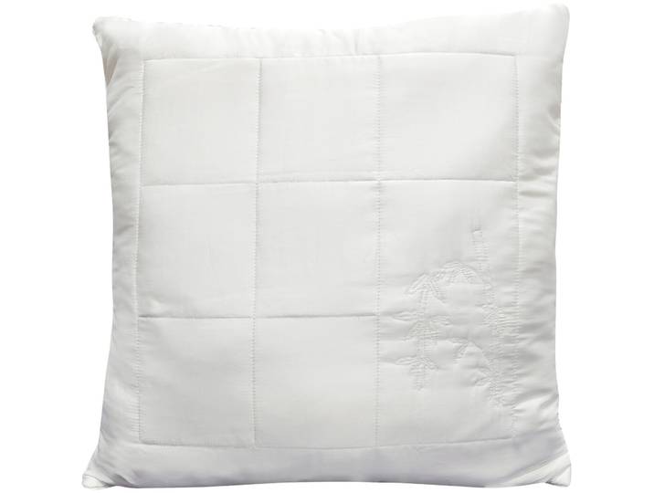 Kissen Linoa weiss Bambus 65 x 65 cm - Material: Polyester - Kissen