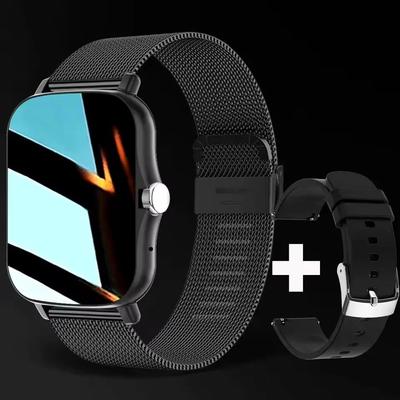 Uplift Treasures Bluetooth Smart Watch With HD Display Call Answer Message Preview black (20 Milan)