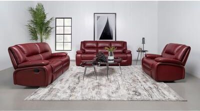Coaster Camila Upholstered Reclining Sofa Set
