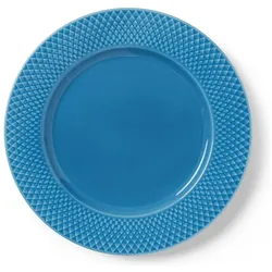 Lyngby Rhombe Color Teller flach, Teller, Blau