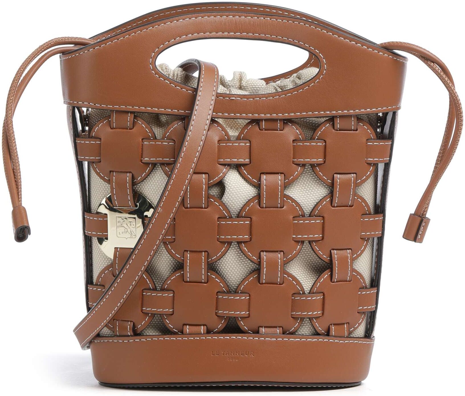 Le Tanneur Le Potier Bucket Handtasche aus Leder, braun