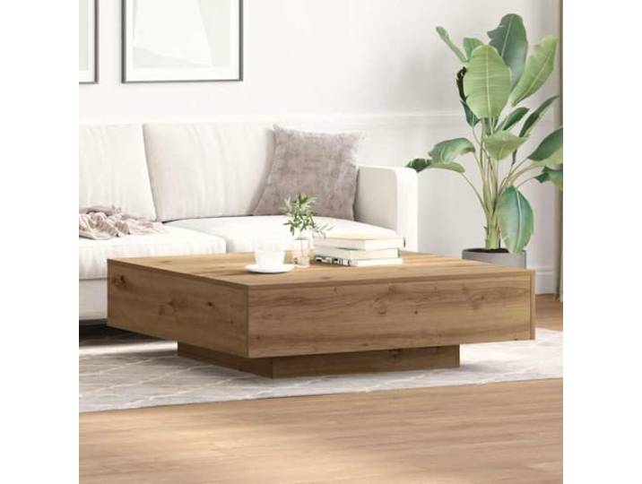 TEKGHUT Couchtisch Artisan-Eiche 100 x 100 x 31 cm Holzwerkstoff Modern Holzwerkstoff, glatte Oberfläche, klare Linien, stabil, einfache Montage, vielseitig