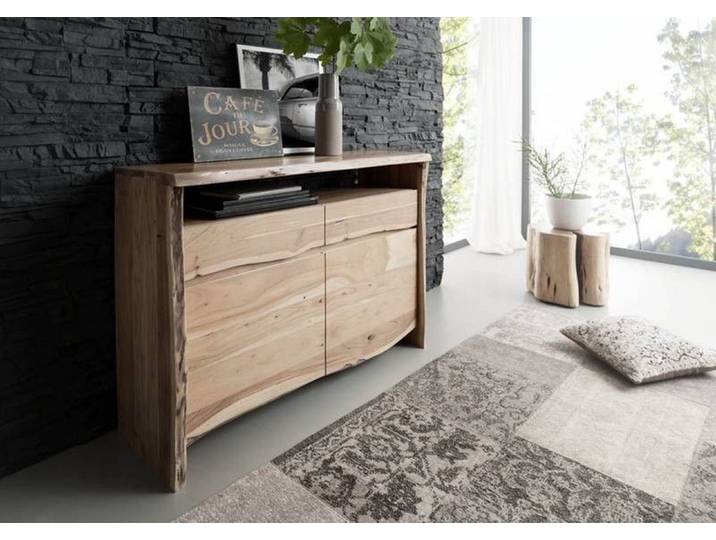 Sideboard Akazie 131x45x96 natur lackiert PURE ACACIA #103