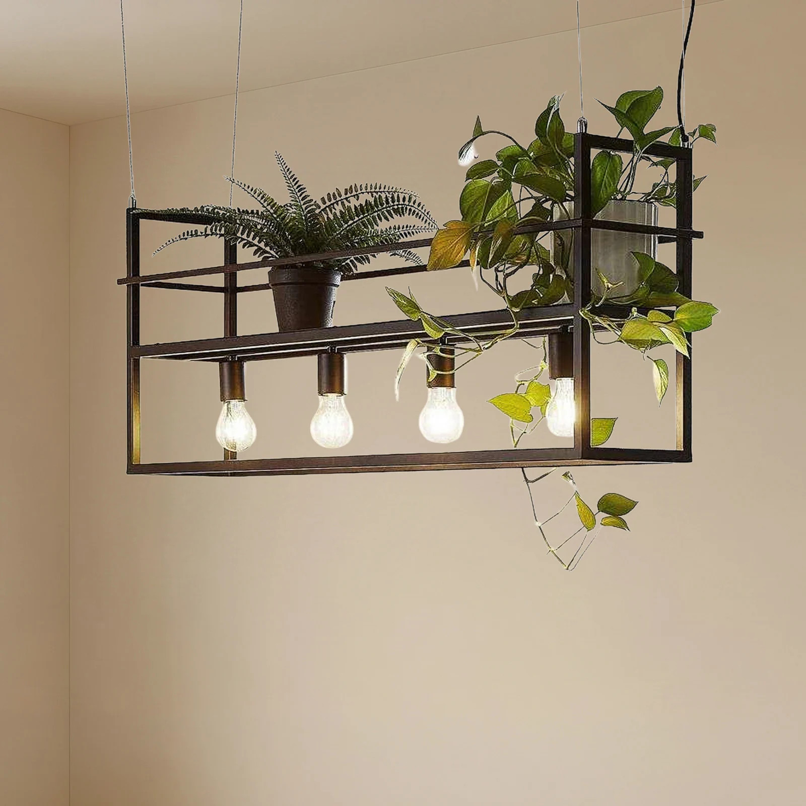 Lindby Grisela hanglamp zwart metaal modern dimbaar