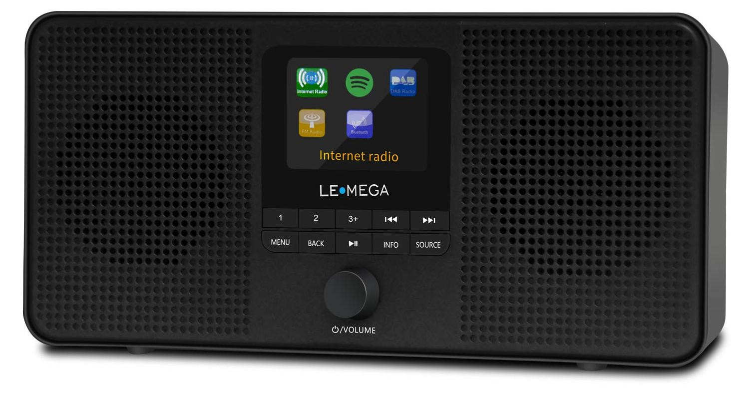 Selius Internetradio met Podcasts, Bluetooth, DAB & FM-stereo - Zwart
