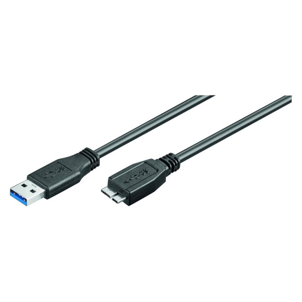 MicroConnect USB-Kabel (2 m, USB 3.2 Gen 1) (USB3.0AB2MICRO)