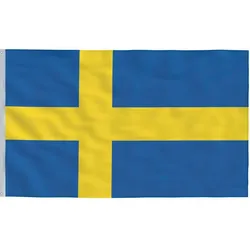 vidaXL, Fahne, schwedische Flagge (90 x 150 cm)