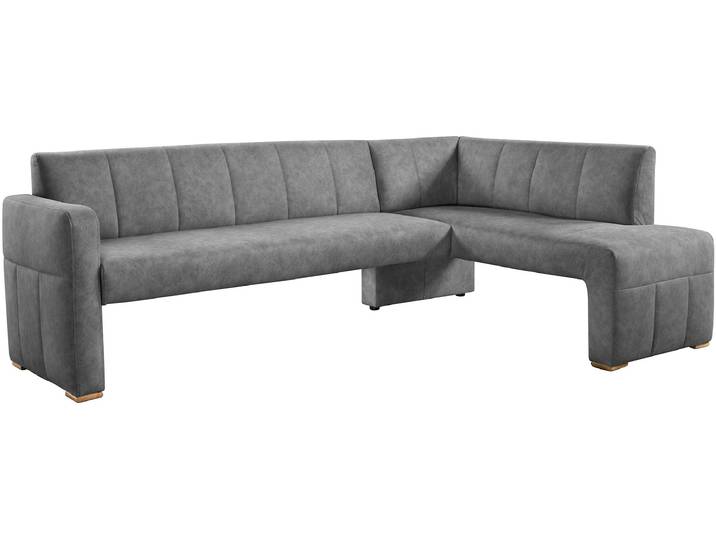 Essbank EXXPO - SOFA FASHION, grau (mouse), B:245cm H:83cm T:159cm, Holzwerkstoff, Sitzbänke, Essbank, elegant und modern mit hohem Sitzkomfort