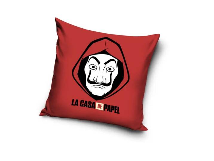 La Casa Del Papel sierkussen 40X40 cm Rood