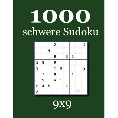 1000 schwere Sudoku 9x9, Taschenbuch von David Badger, Degener, Udo, 978-3-95497-628-7