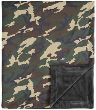Sweet Jojo Designs Woodland Camo Collection Boy Baby Receiving Security Swaddle Blanket - Beige Green and Black Rustic Forest Camouflage