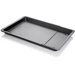 Zenker Black Metallic Herdbackblech Ausziehbar, Backblech, Back Blech, Kuchenblech, Antihaft Classic, Schwarz, L 37 - 52 cm, 6540