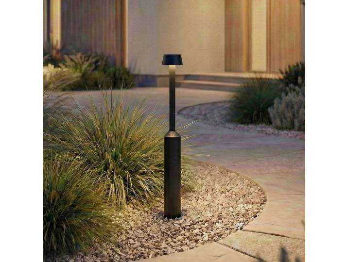 LED Wegeleuchte Tareko Lucande, schwarz, Aluminium, Modern