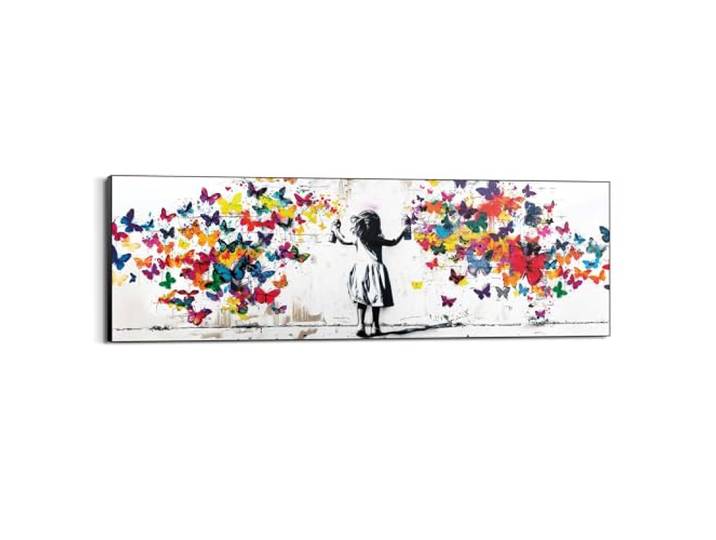 REINDERS Wandbild, Wolke von Schmetterlingen, Kinderzimmer, MDF, 52 x 156