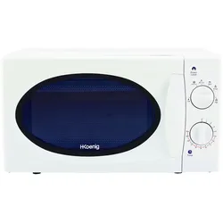 H.Koenig VIO6 Mikrowelle / 20 L Kapazität / Teller Druchmesser 24,5 cm / 5 Programme / Auftaufunktion / 700 W / weiß
