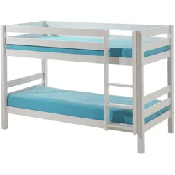 ETAGENBETT Karolina 210x140x105 aus Massivholz in Weiß