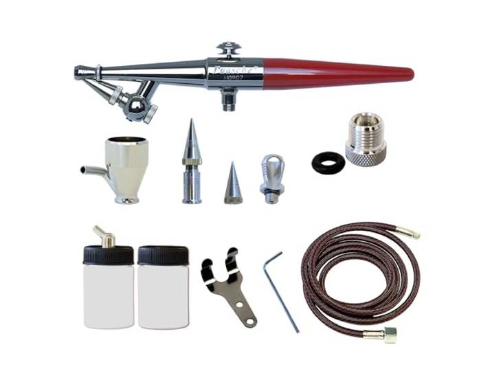 Paasche Airbrush Single Action Siphon Feed Airbrush-Set, Mehrfarbig