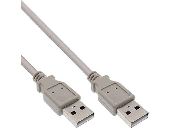 InLine 34330H USB 2.0 kabel, A naar A, beige, 3 m