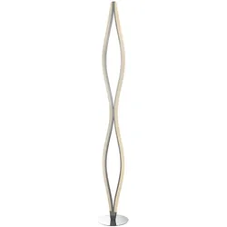 LED Steh Leuchte Schlaf Gäste Zimmer Strahler Lese ALU Stand Lampe gewellt  780256