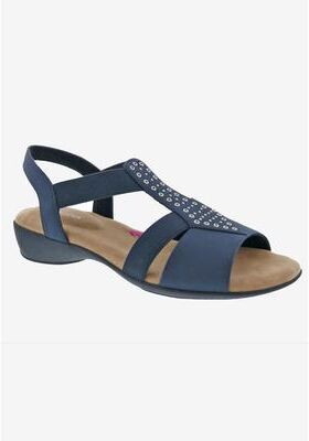 Women's Miriam Sandal by Ros Hommerson in Navy Elastic (Size 6 1/2 M)