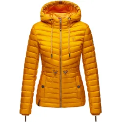 MARIKOO Damen Designer Outdoorjacke Steppjacke mit Kapuze Aniyaa