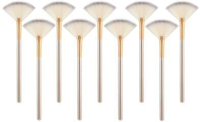 Uplifted Goods Ergonomic Fan Mask And Cosmetic Applicator 9pcs