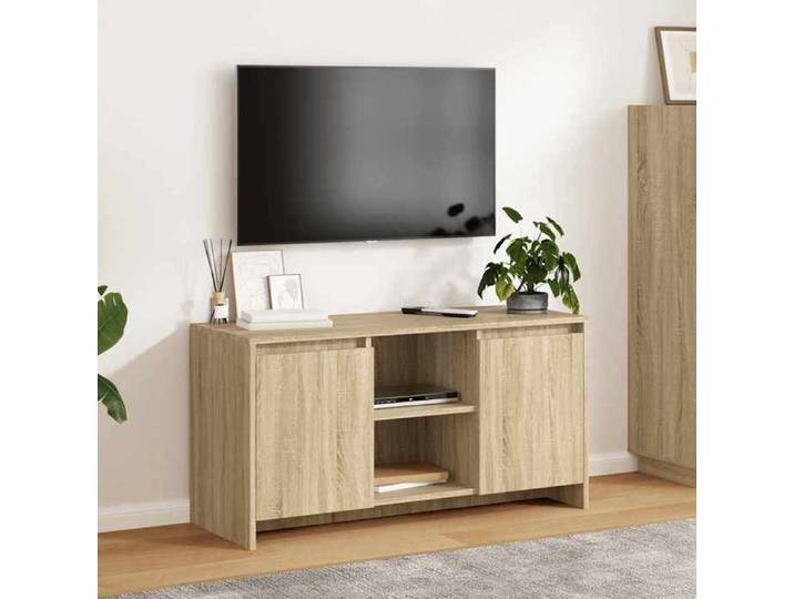 Cabinet TV - - Meuble TV pour Télévision - bois d'ingénierie - chêne sonoma - 102 x 37 5 x 52 5 cm@usa36b